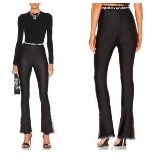 Alexander Wang Lace Slit Hem Pants